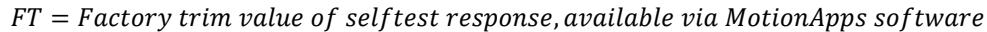 Definition of Factory Trim (FT) value